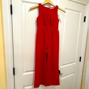 Mi Ami red girls jumpsuit red size youth 8